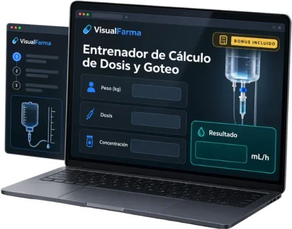 Entrenador de cálculo de dosis y goteo