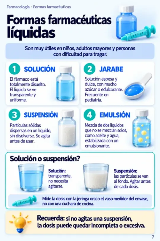 Página Formas farmacéuticas líquidas