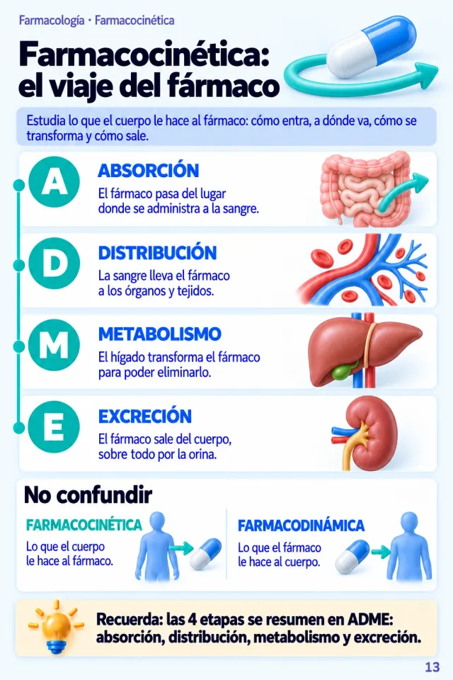 Página Farmacocinética: el viaje del fármaco