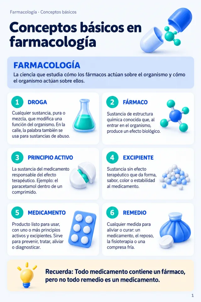 Página Conceptos básicos en farmacología